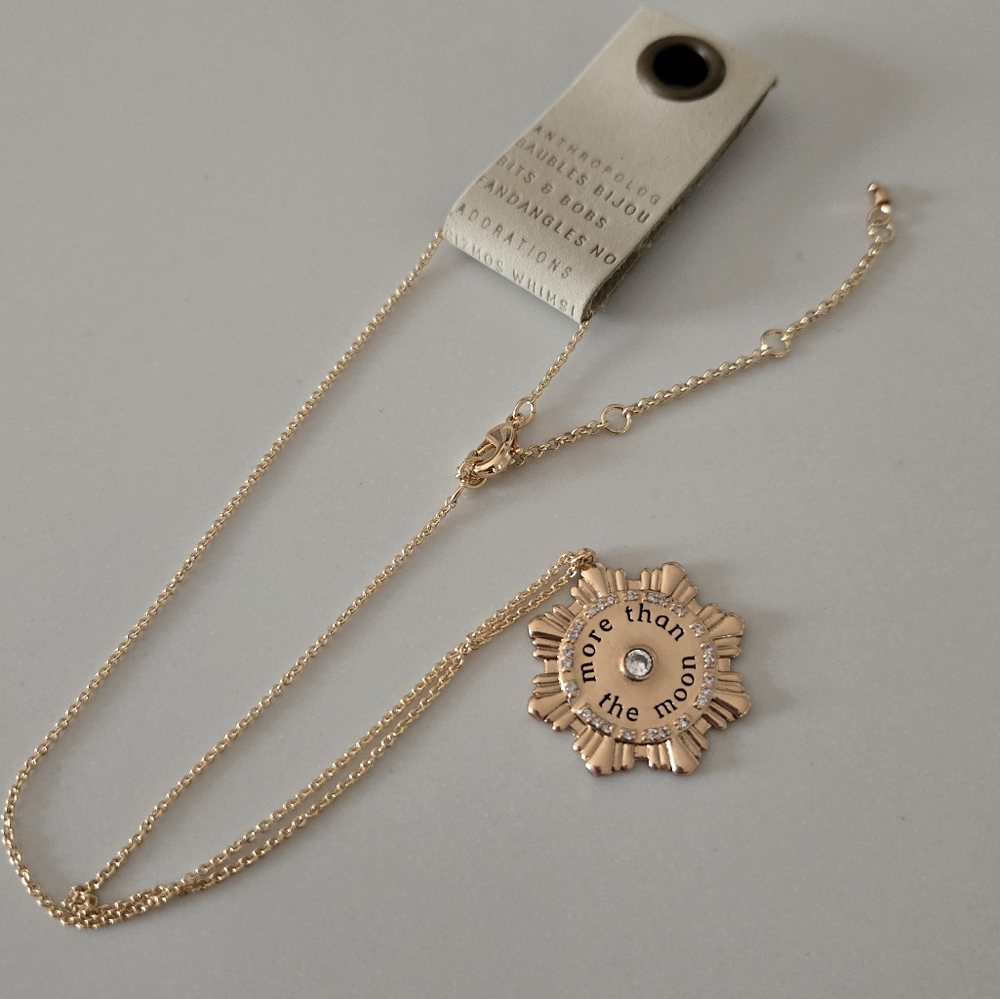 NWT Anthropologie "MORE THAN THE MOON" Necklace